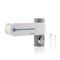 InnovaGoods UV sterilizátor na zubní kartáčky s podstavcem a dávkovačem zubní pasty Smiluv