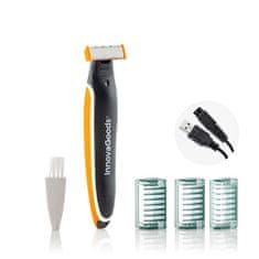 InnovaGoods Nabíjecí elektrický zastřihovač vlasů a vousů, 3 v 1