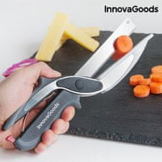 InnovaGoods Nůžky, nůž a mini krájecí prkénko, 3v1