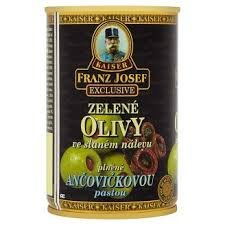 Franz Josef Kaiser Franz Josef Kaiser Olivy zelené s ančovičkami 300g