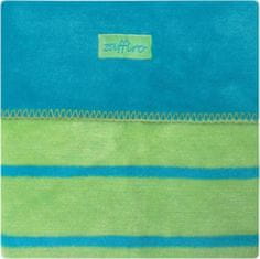 Womar Dětská bavlněná deka 75x100 modro-zelená