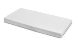 Sensillo povlečení bavlněné deluxe na dětskou matraci 120x60, šedé tečky, - bílá