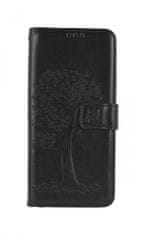 TopQ Pouzdro Realme 9 Pro knížkové Černý strom sovičky 71605