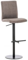 BHM Germany Barová židle Cadiz, textil, černá / šedá