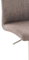 BHM Germany Barová židle Cadiz, textil, ocel / šedá