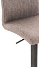 BHM Germany Barová židle Cadiz, textil, černá / šedá