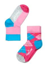 Happy Socks Dětské barevné ponožky Happy Socks, dva páry - káry - 19-22