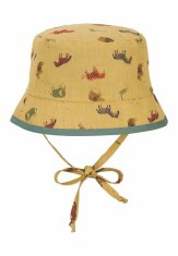 Sterntaler klobouček baby chlapecký oboustranný UV 50+ khaki, hořčicová SAFARI 1602150, 47