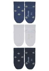 Sterntaler Ponožky kotníčkové dětské, FOTBALOVÉ, modré, bílé 8512221, 26