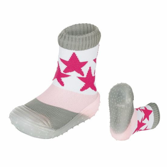 Sterntaler barefoot ponožkoboty dětské růžové, hvězdičky 8361910, 20