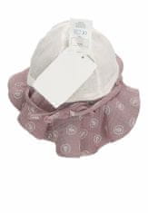 Sterntaler klobouček s plachetkou baby bio bavlna UV 50+ dívčí, zavazovací, fialový, lístečky 1402222, 45