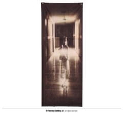 Závěs na dveře - holka - horor Kruh - Halloween - 80 x 200 cm
