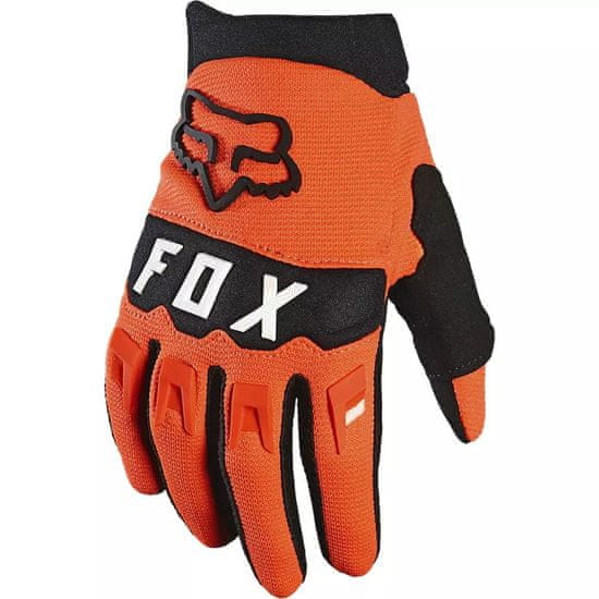 FOX rukavice DIRTPAW dětské fluo černo-oranžovo-bílé