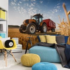 Muralo Fototapeta 3D Traktor krajinka pro mladé 270x180