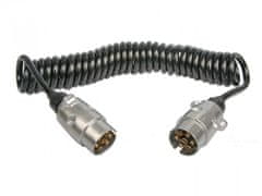 MULTIPA Propojovací kabel spirálový 2 x 7-pin, 7 x 1 mm, AL koncovky, MULTIPA