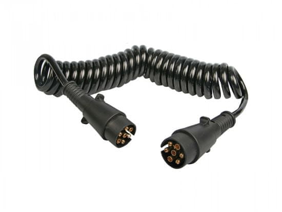 MULTIPA Propojovací kabel spirálový 2 x 7-pin, 7 x 1 mm, PVC koncovky, MULTIPA