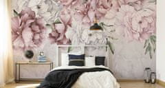 Muralo Fototapeta do obývacího pokoje PIVOŇKY květiny růže 180x120