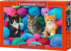 Puzzle Koťata v obchodě s přízí 1000 dílků