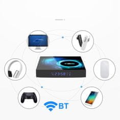 Farrot Multimediální centrum Smart TV Box T95, Android 10.0, 2GB RAM, 16GB ROM, WiFi , 6K HDR + i8 RGB podsvícená klávesnice