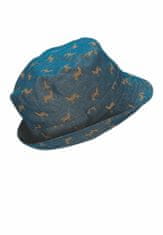 Sterntaler klobouk bio bavlna UV 50+ džínově modrý, zebry 1622251, 49