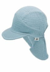 Sterntaler čepička chlapecká, Bio bavlna, s plachetkou UV 50+ modrá 1522230, 49