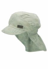 Sterntaler čepice s kšiltem a plachetkou UNI bio bavlna UV 15+ SAFARI zelená 1512230, 47