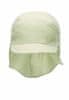 Čepice plátno uni UV 50+ jednobarevná s kšiltem a plachetkou světle zelená 1531430, 47
