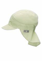 Sterntaler Čepice plátno uni UV 50+ jednobarevná s kšiltem a plachetkou světle zelená 1531430, 47
