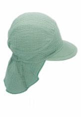 Sterntaler čepička chlapecká, Bio bavlna, s plachetkou UV 50+ zelená 1522230, 49