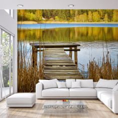 Muralo Fototapeta do obývacího pokoje jezero most KRAJINKA 180x120