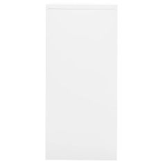 Greatstore Kancelářská skříň bílá 90 x 46 x 103 cm ocel