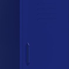 Vidaxl Úložná skříň námořnická modrá 42,5 x 35 x 101,5 cm ocel