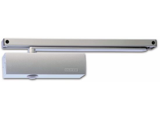 Geze TS 3000 V - dveřní zavírač - stříbrný, bez kluzné lišty