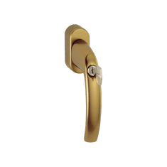 Hoppe Okenní klička Atlanta secustic uzamykatelná 100Nm F4 bronz 7/32-42mm, M5x45/50, 90°