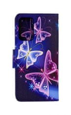 TopQ Pouzdro Realme 9i knížkové Modré s motýlky 71514