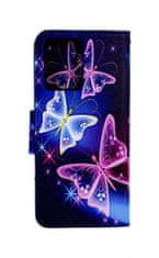 TopQ Pouzdro Realme 9 knížkové Modré s motýlky 75692