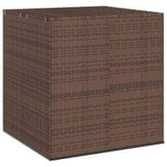 Greatstore Zahradní úložný box PE ratan 100 x 97,5 x 104 cm hnědý