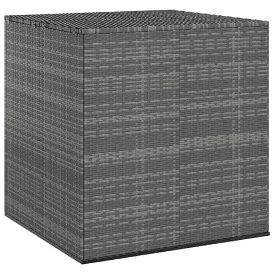 Vidaxl Zahradní úložný box PE ratan 100 x 97,5 x 104 cm šedý