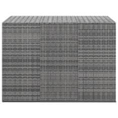 shumee Zahradní úložný box PE ratan 145 x 100 x 103 cm šedý