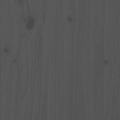 Vidaxl Zahradní truhlík 4patrový 106x104,5x36 cm šedý masivní borovice
