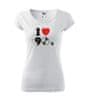 Dámské tričko I love 90´s, bílá, XS