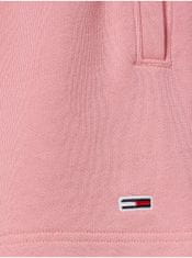Tommy Jeans Růžové dámské teplákové kraťasy Tommy Jeans M