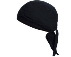 Motohadry.com Šátek bavlněný černý na hlavu, pirát 43545
