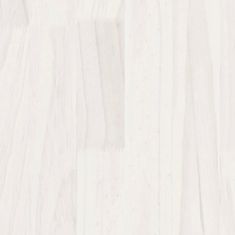 Greatstore Vysoký regál bílý 40 x 30 x 210 cm masivní borové dřevo
