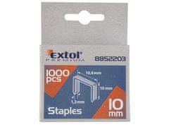 Extol Premium Spony (8852203) balení 1000ks, 10mm, 10,6x0,52x1,2mm