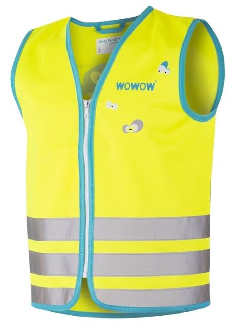 wowow dětská reflexní vesta Crazy Monster Yellow žlutá XS