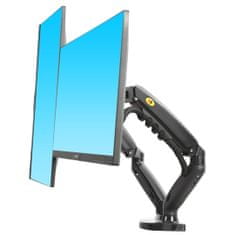 Nort Bayou F160B profesionální stolní držák na 2 monitory nebo displeje 17-30" do Vaší kanceláře nebo pracovny, ergonomický, plně polohovatelný
