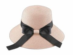 Kraftika 1ks pudrová dámský letní klobouk / slamák, klobouky