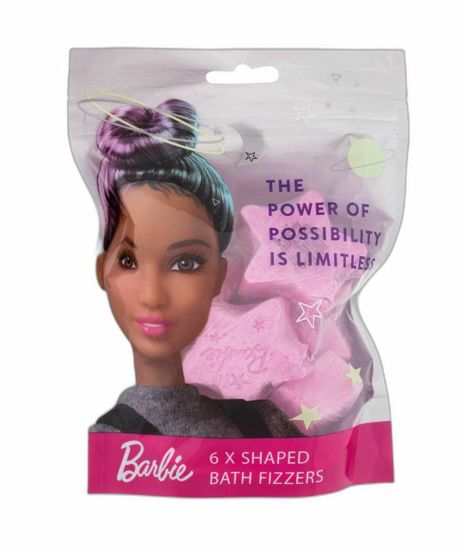 Barbie 6x30g bath fizzers the power of possibility is