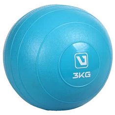 LiveUp Weight ball míč na cvičení modrá Hmotnost: 3 kg